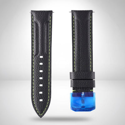 Genuine TAG Heuer Formula 1 Aston Martin Black Leather Strap 21.5mm / 22mm | FC8245 with Pin Buckle