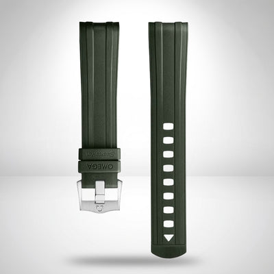 Seamaster Diver 300M Green Rubber Strap | 20mm | 032Z017210
