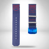 Genuine TAG Heuer Formula 1 Red Bull Racing Blue Textile Strap 21.5mm / 22mm | FC8213 with Pin Buckle