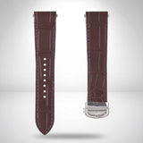 Genuine Cartier Santos Large Bordeaux Alligator QuickSwitch Strap 21mm / 18mm | KD2DM52 with Steel Clasp