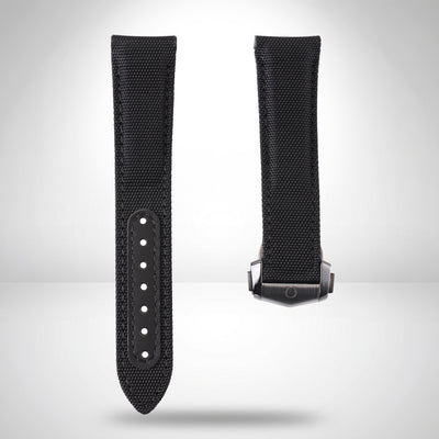 Genuine Omega Speedmaster Dark Side of the Moon 21mm Black Cordura Strap & Ceramic Clasp | 032CWZ003216