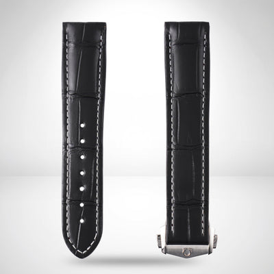 Genuine Omega Speedmaster Tokyo 2020 20mm Grey Alligator Strap & Steel Deployant Clasp | CUZ009860 / 94521893