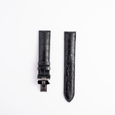Tissot Le Locle 19mm PRC 200 Black Alligator-Embossed Leather Strap | OEM T852013405