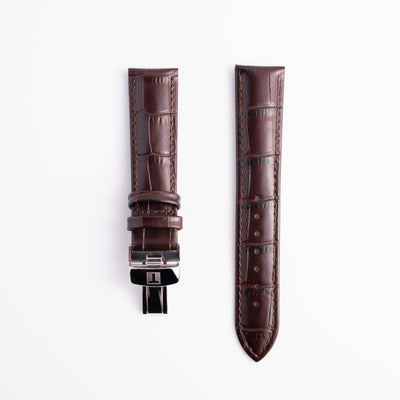 Tissot Le Locle 19mm Brown Leather Strap & Butterfly Clasp | OEM T852013404 T610031949