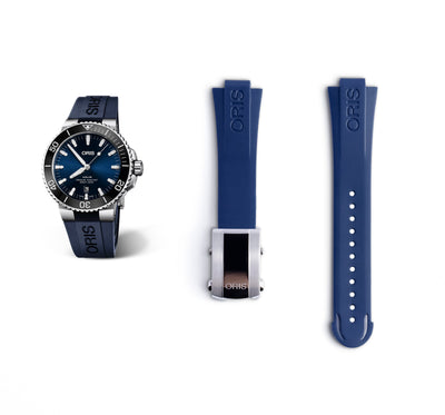 Aquis Rubber Strap | 24mm Blue | 07 4 24 | 7730 7733 7743 7754