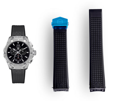 Aquaracer Black Rubber Strap | 21.5mm | FT6041