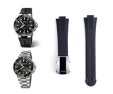 Aquis Rubber Strap | 24mm Black | 07 4 24 | 7730 7733 7743 7754