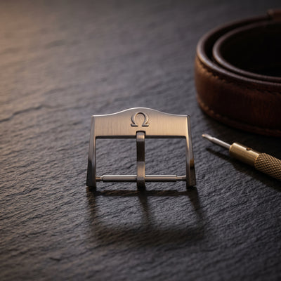 Omega Seamaster Diver 300M 007 NTTD Satin Titanium Pin Buckle 20mm | Genuine OEM TIZ012040 11