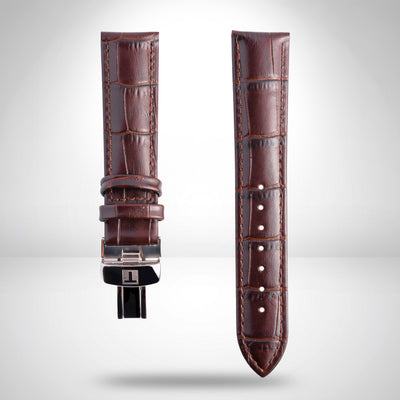 Tissot Le Locle 19mm Brown Leather Strap & Butterfly Clasp | OEM T852013404 T610031949