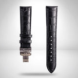 Tissot Gentleman 21mm Black Leather Strap & Butterfly Clasp | OEM T852041858