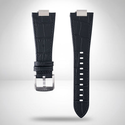 Tissot PRX 40mm Black Alligator-Embossed Leather Strap | Genuine OEM T852047562 / T610047563