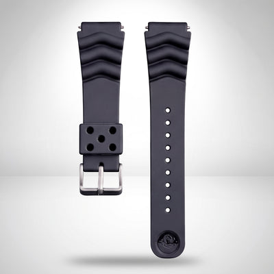Scuba Diver Silicone Strap | 22mm Black | Z22 4FY8JZ | SKX Models