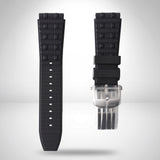 Genuine Breitling Rouleaux Chronomat B01 Black Rubber Strap 22mm / 20mm | A20DSA.6 Steel Clasp