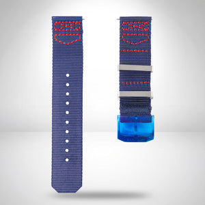 Genuine TAG Heuer Formula 1 Red Bull Racing Blue Textile Strap 21.5mm / 22mm | FC8213 with Pin Buckle
