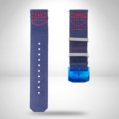 Genuine TAG Heuer Formula 1 Red Bull Racing Blue Textile Strap 21.5mm / 22mm | FC8213 with Pin Buckle