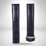 Genuine TAG Heuer Carrera Blue Alligator Leather Strap 20mm / 18mm | FC6292 with Steel Folding Clasp