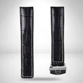 Genuine TAG Heuer Carrera Black Alligator Strap 20mm / 18mm | FC6266 with Steel Folding Clasp