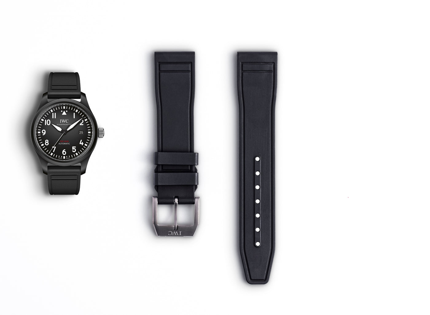 Pilot's Rubber Strap | 20/18mm Black | Mark XX Chrono 41 | IW326906