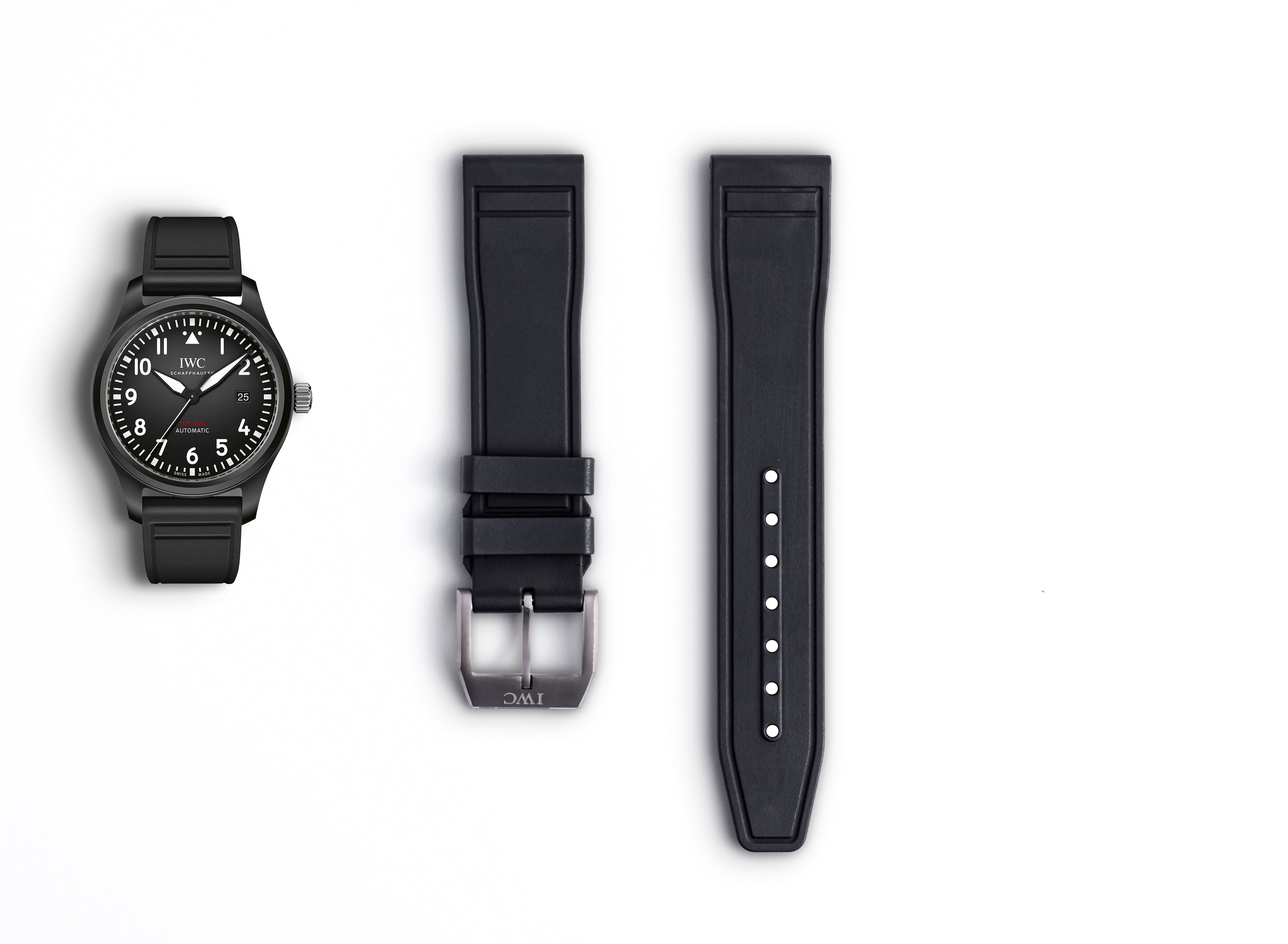 Pilot's Rubber Strap | 20/18mm Black | Mark XX Chrono 41 | IW326906