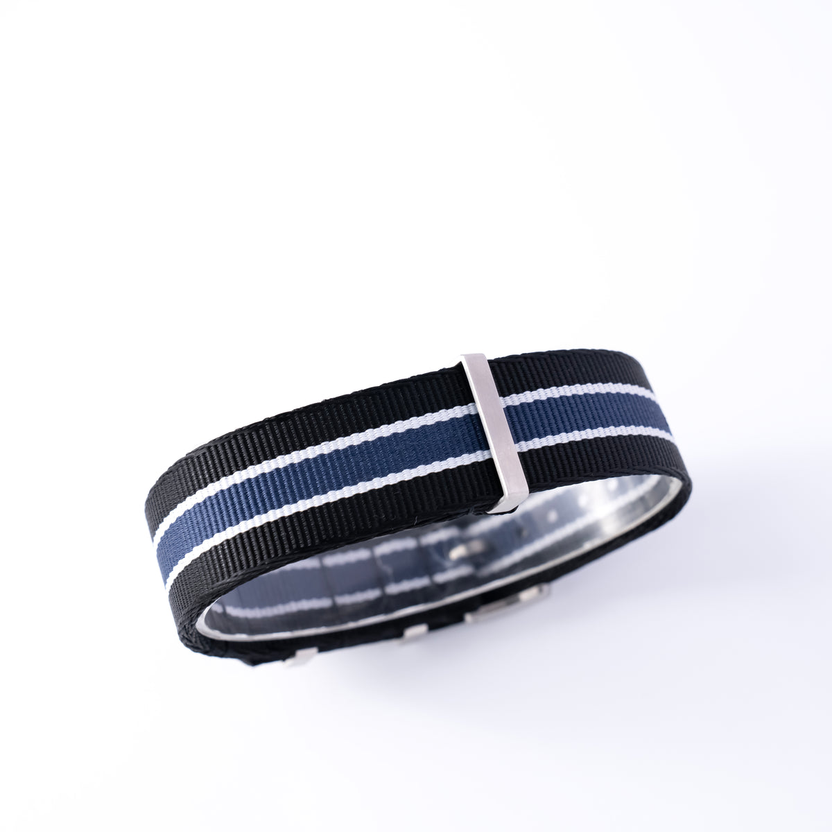 TAG Heuer Formula 1 Blue & Black Striped Nylon NATO Strap 22mm | Genuine OEM FC8197