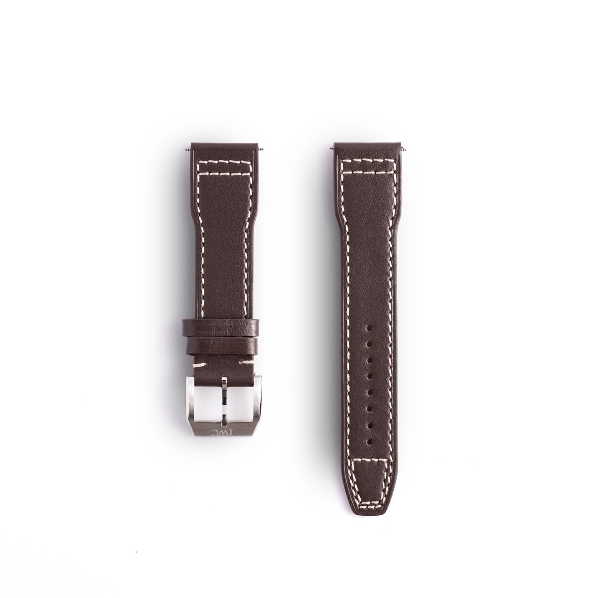 IWC Schaffhausen Brown Santoni Calfskin Pilot Strap 20mm with Tang Buckle | Genuine OEM E06165