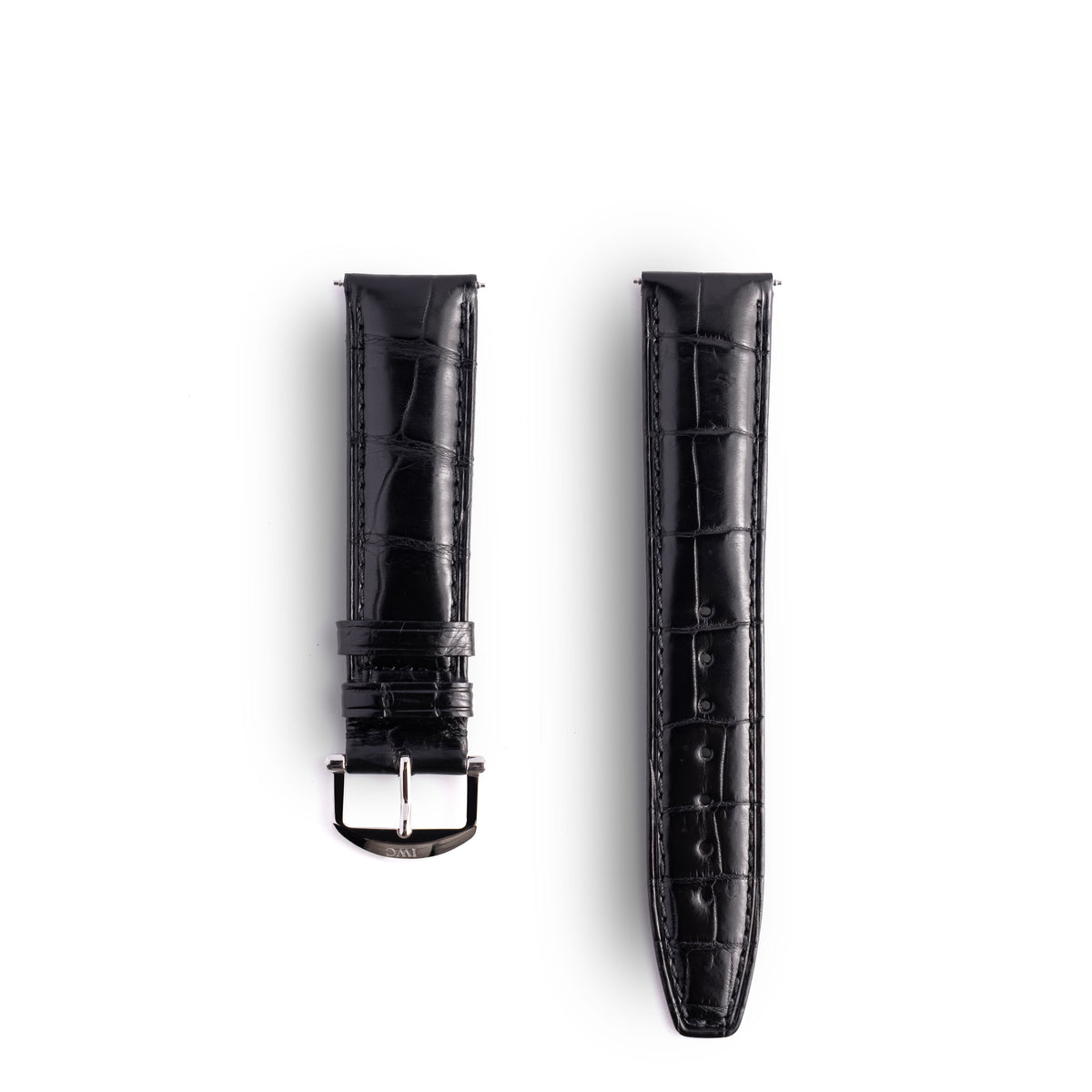 IWC Schaffhausen Portofino Black Genuine Alligator Leather Strap 20mm | Genuine OEM 35804
