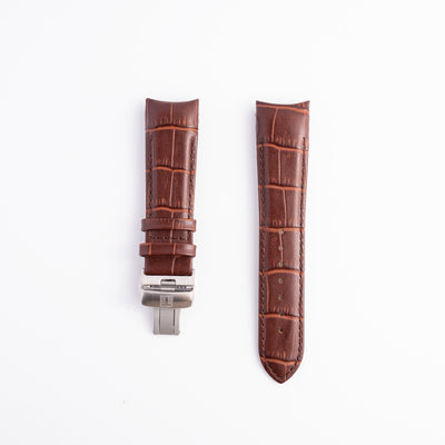 Tissot Couturier 23mm Brown Leather Curved Strap & Clasp | OEM T600028565 T035614A
