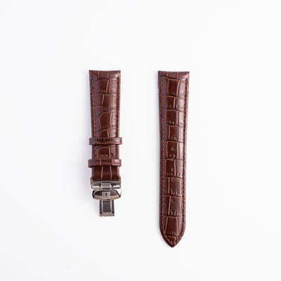 Tissot Gentleman 21mm Brown Leather Strap & Butterfly Clasp | OEM T852035975