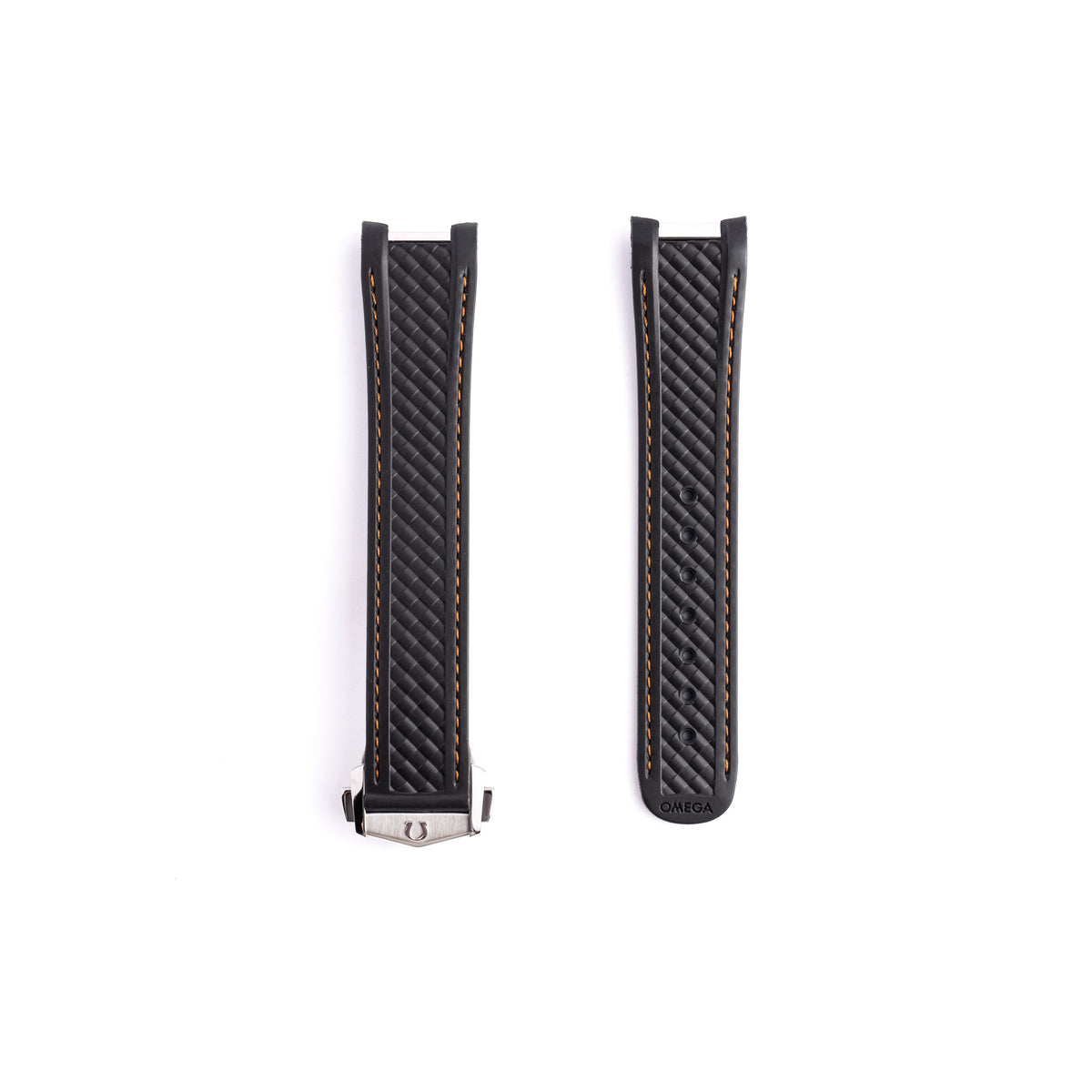 Genuine Omega Aqua Terra 150M 20mm Grey Rubber Strap & Deployant Clasp | OEM 032CVZ007666