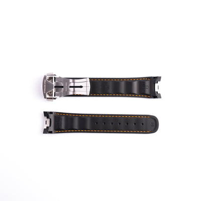 Genuine Omega Aqua Terra 150M 20mm Grey Rubber Strap & Deployant Clasp | OEM 032CVZ007666