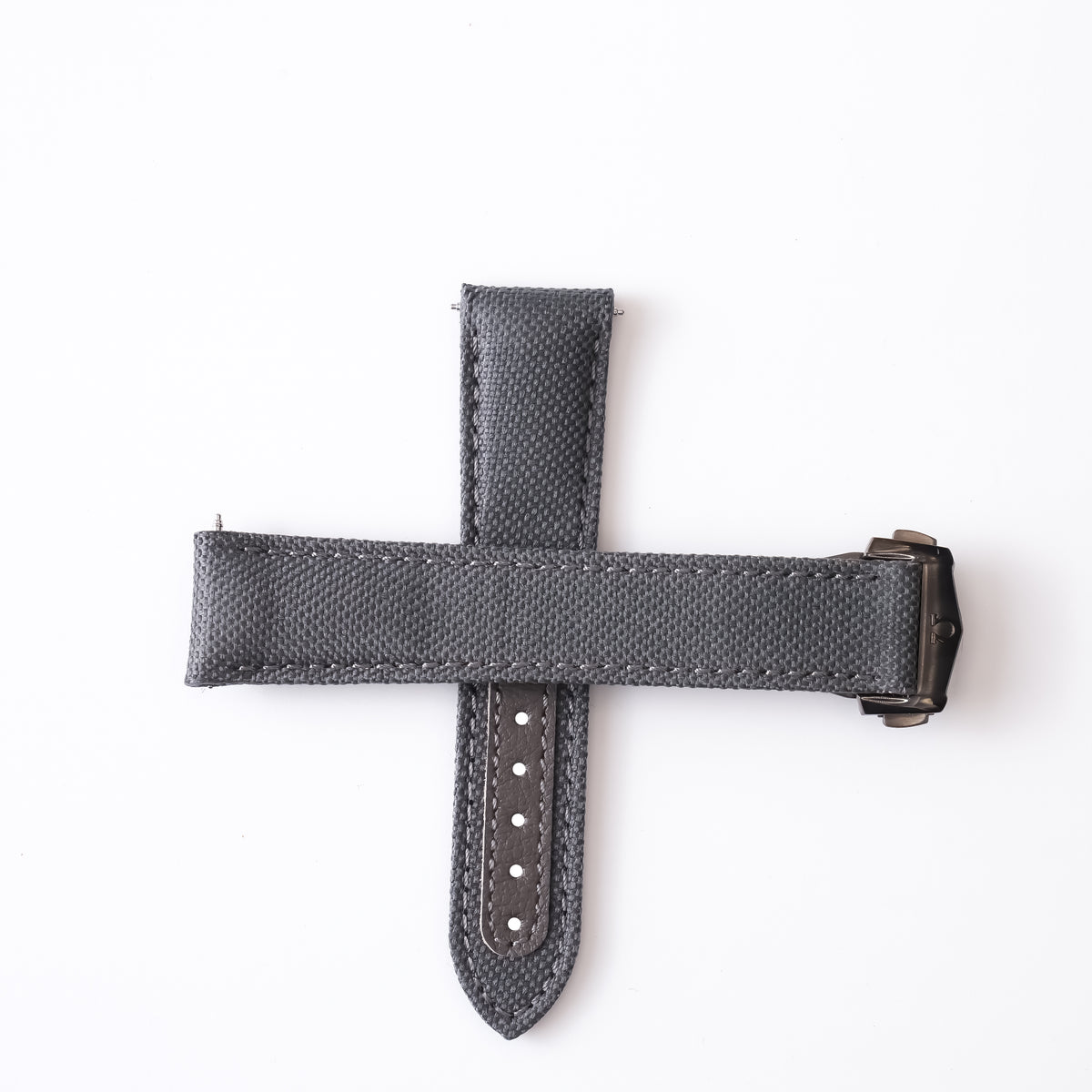 Genuine Omega Speedmaster Grey Side of the Moon 21mm Grey Fabric Strap & Deployant Clasp