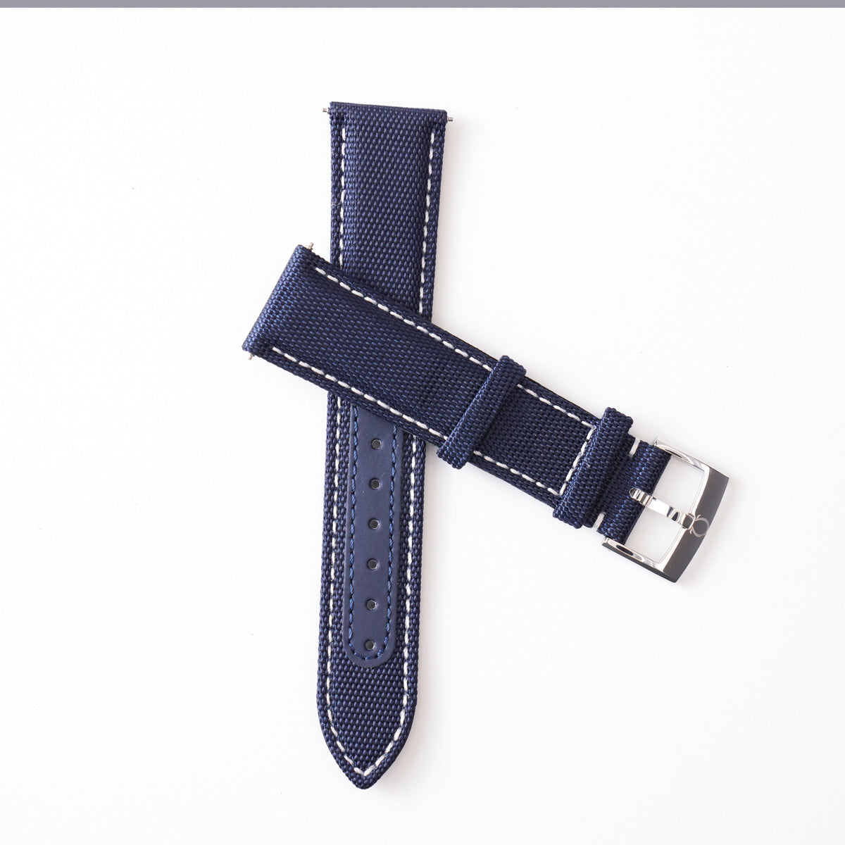 Genuine Omega Speedmaster Silver Snoopy 50th 20mm Blue Cordura Strap & Pin Buckle | 032CWZ014510