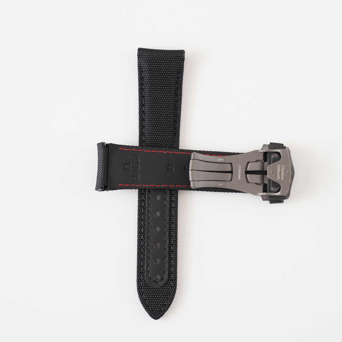 Genuine Omega Speedmaster Dark Side of the Moon 21mm Black Cordura Strap & Ceramic Clasp | 032CWZ003216