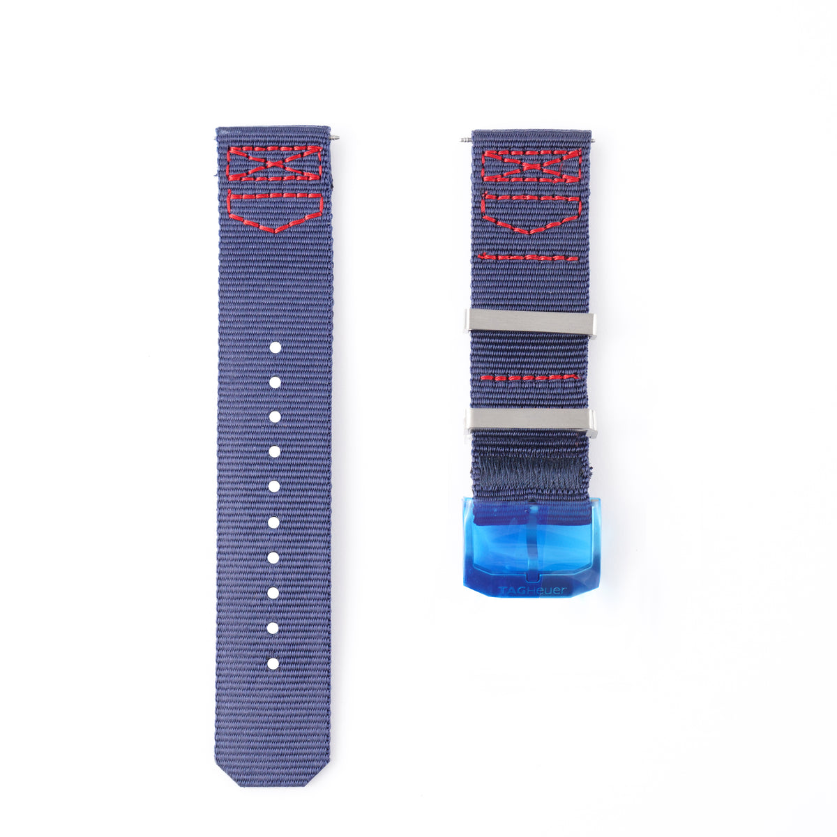 Genuine TAG Heuer Formula 1 Red Bull Racing Blue Textile Strap 21.5mm / 22mm | FC8213 with Pin Buckle