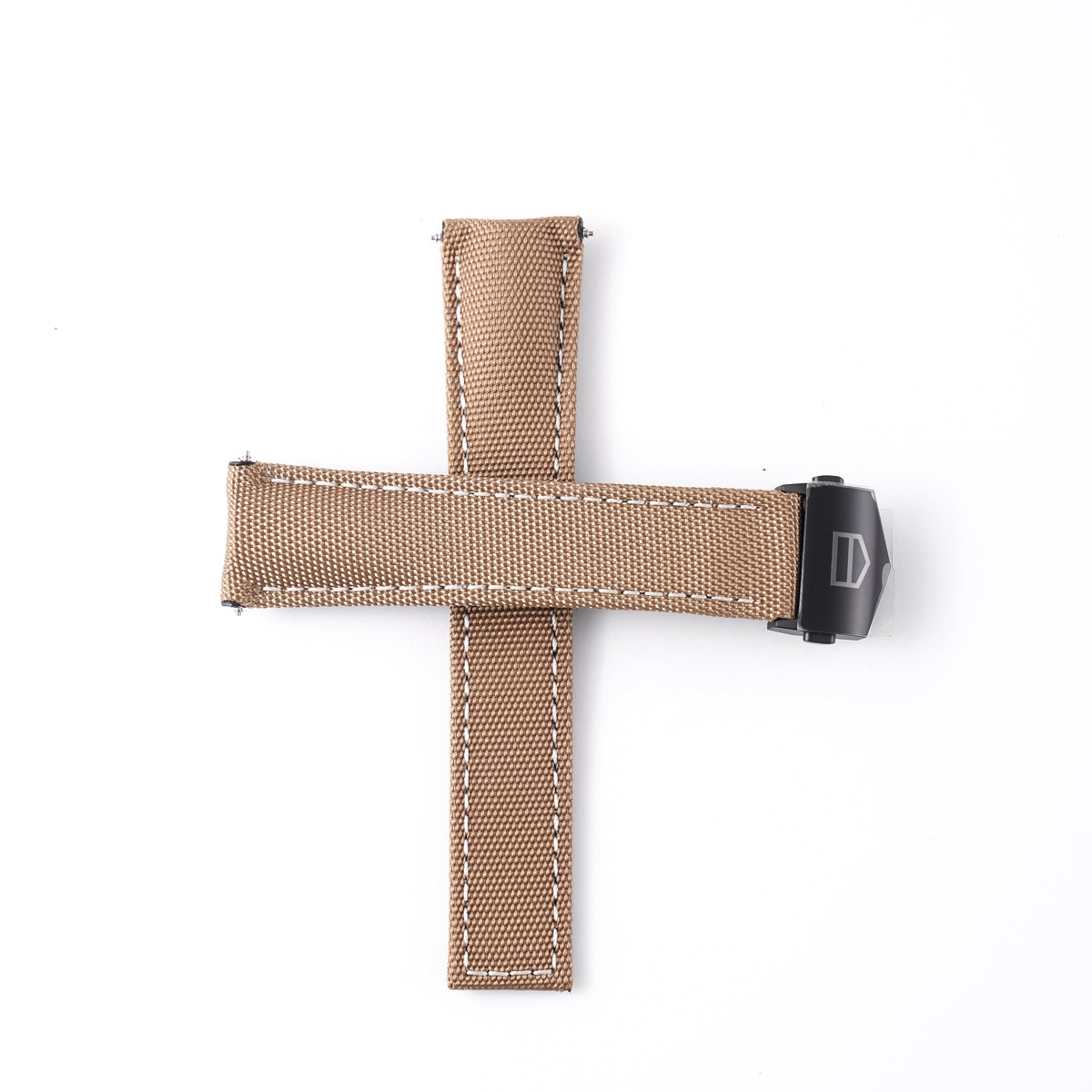 Genuine TAG Heuer Aquaracer Sand Beige Canvas Strap 21.5mm | FC6383 / FC5069 Black Titanium Clasp