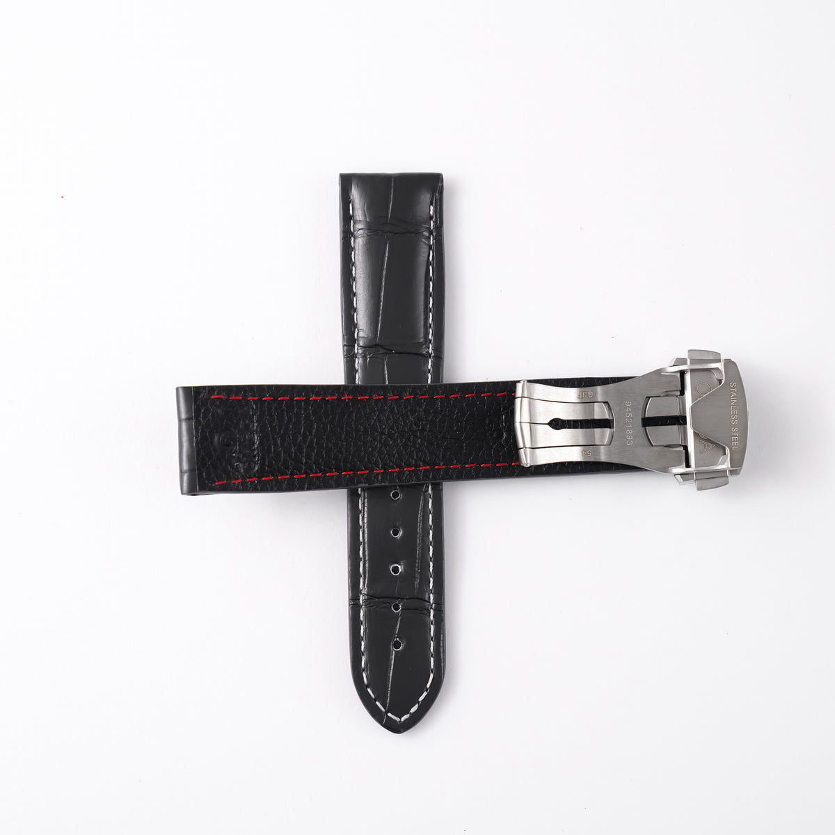 Genuine Omega Speedmaster Tokyo 2020 20mm Grey Alligator Strap & Steel Deployant Clasp | CUZ009860 / 94521893
