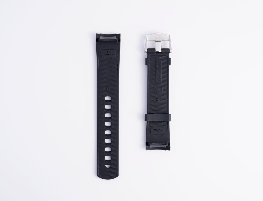 Seamaster Diver 300M Black Rubber Strap | 20mm | 032CVZ010126