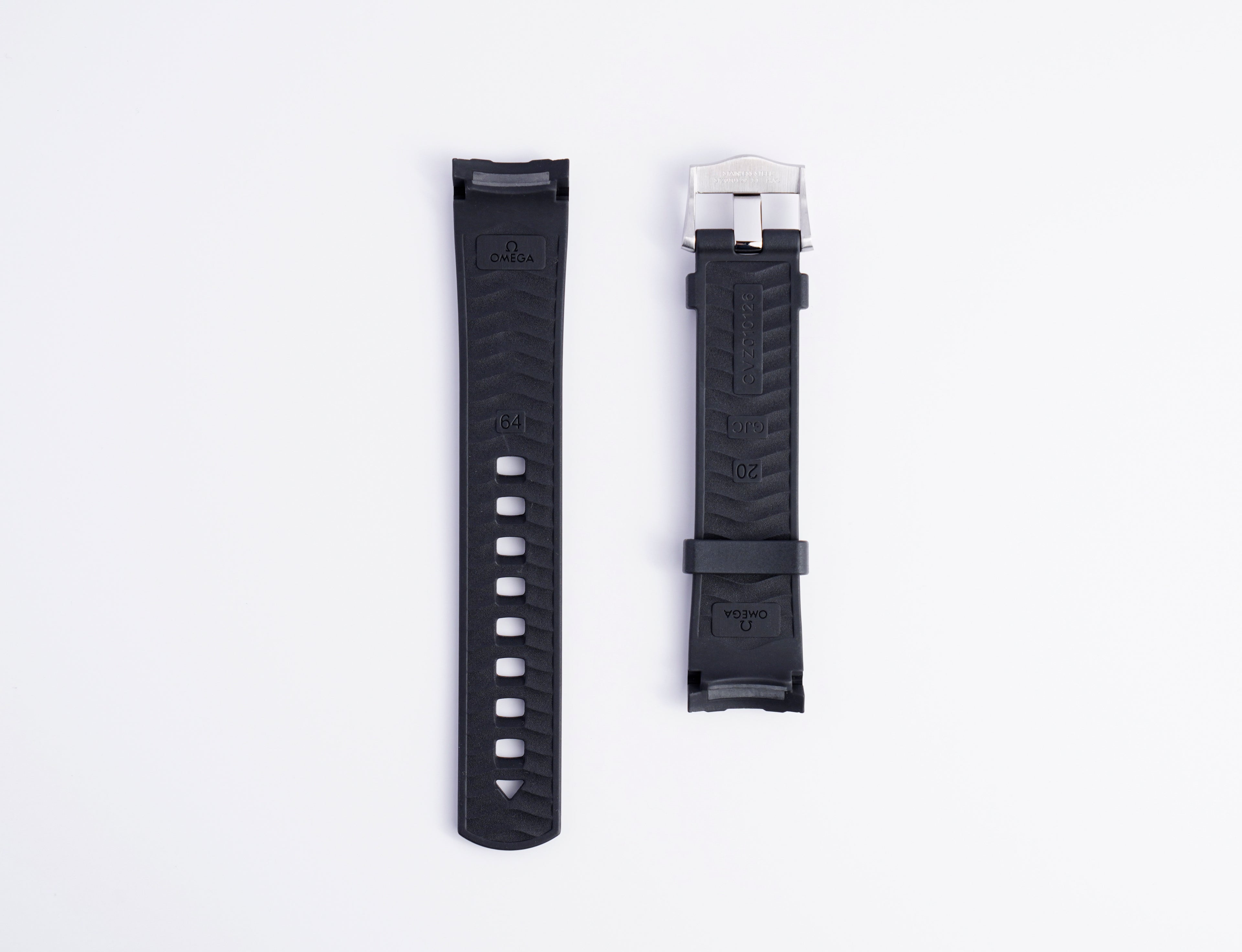 Seamaster Diver 300M Black Rubber Strap | 20mm | 032CVZ010126