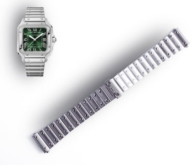 Santos Medium Bracelet | 18.5mm Stainless Steel | WSSA0061 | QuickSwitch