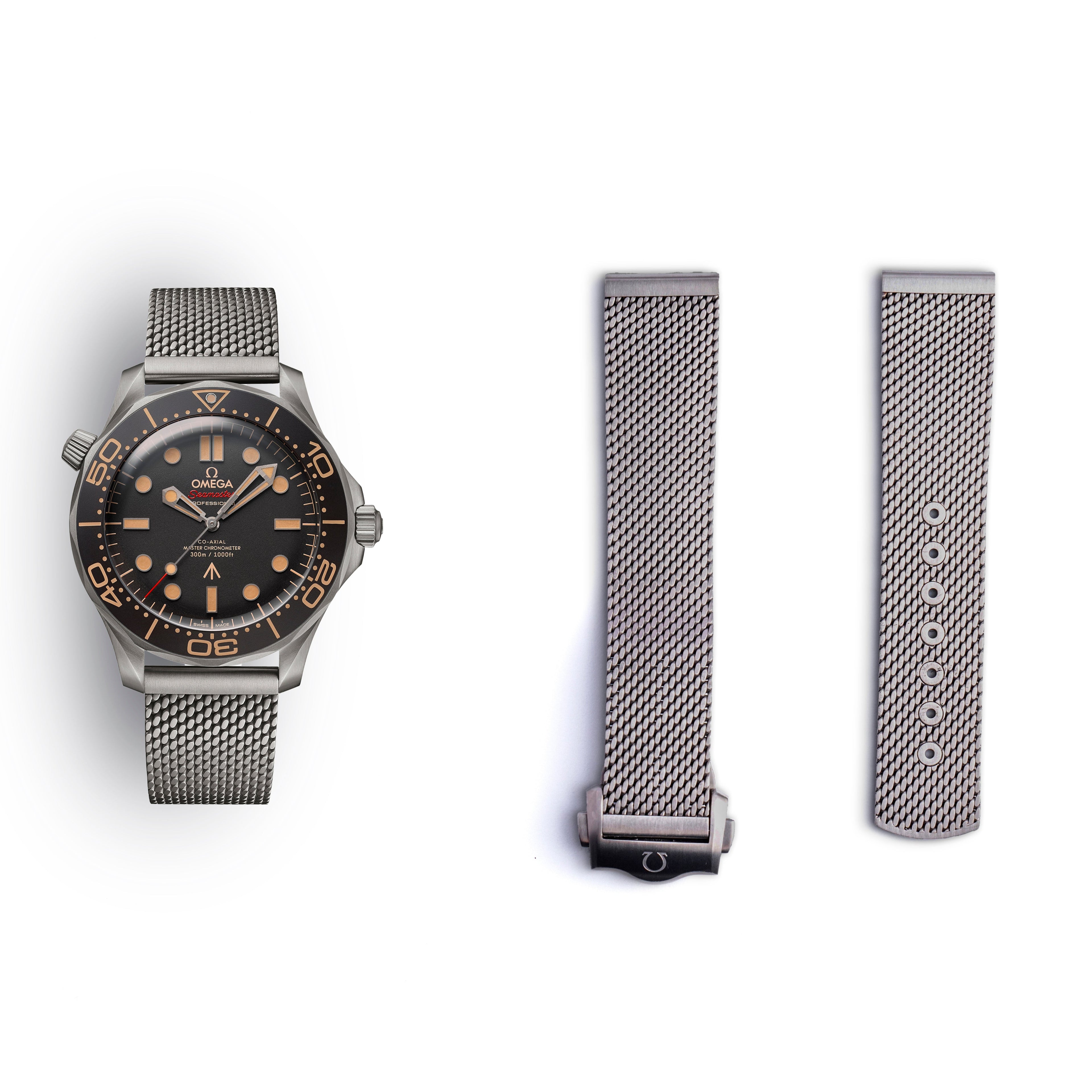 Seamaster James Bond 007 Titanium Mesh Bracelet | 20mm | 020TIZ012332