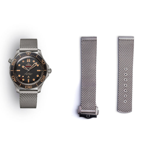 Seamaster James Bond 007 Titanium Mesh Bracelet | 20mm | 020TIZ012332