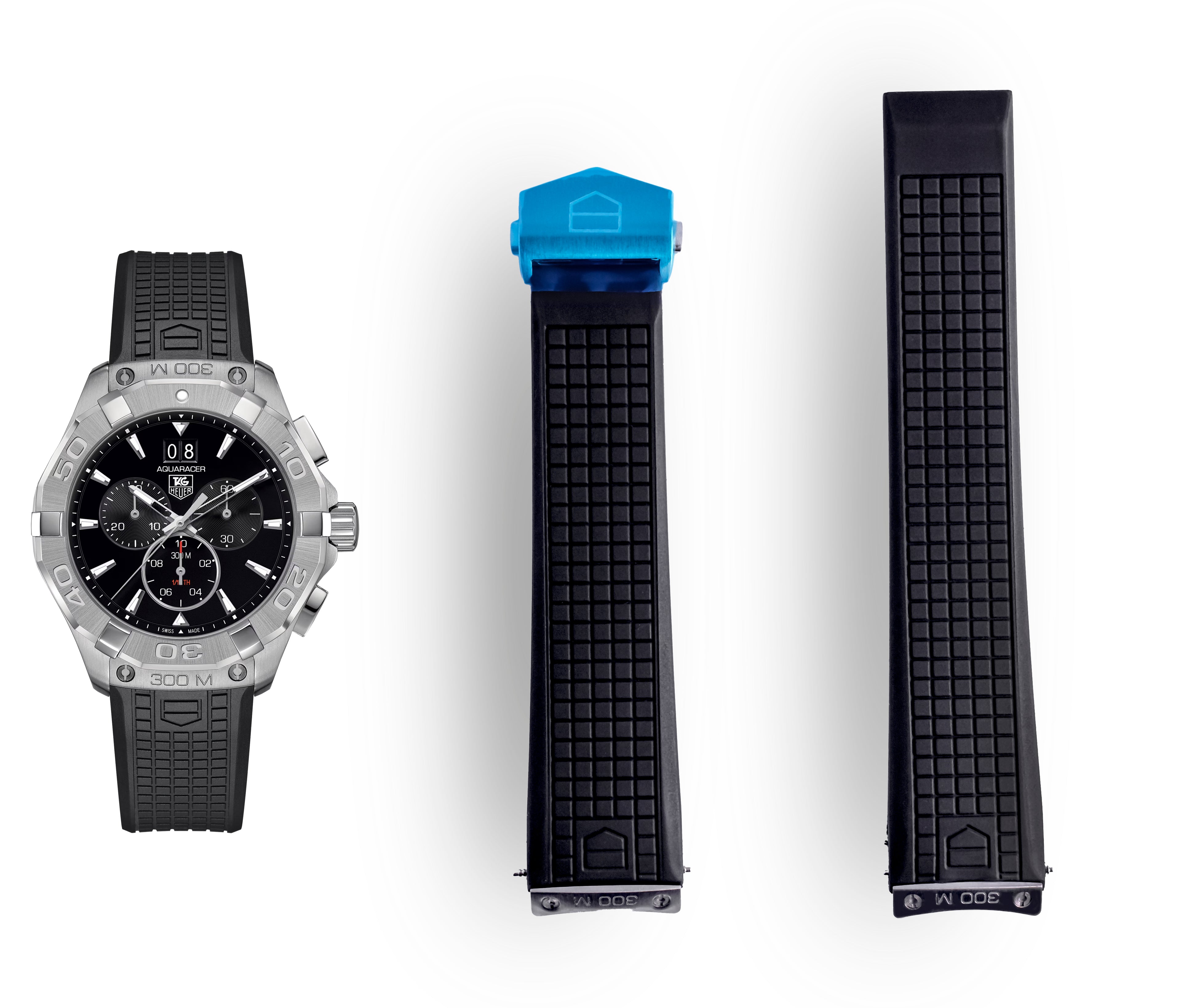 Aquaracer Black Rubber Strap | 21.5mm | FT6041