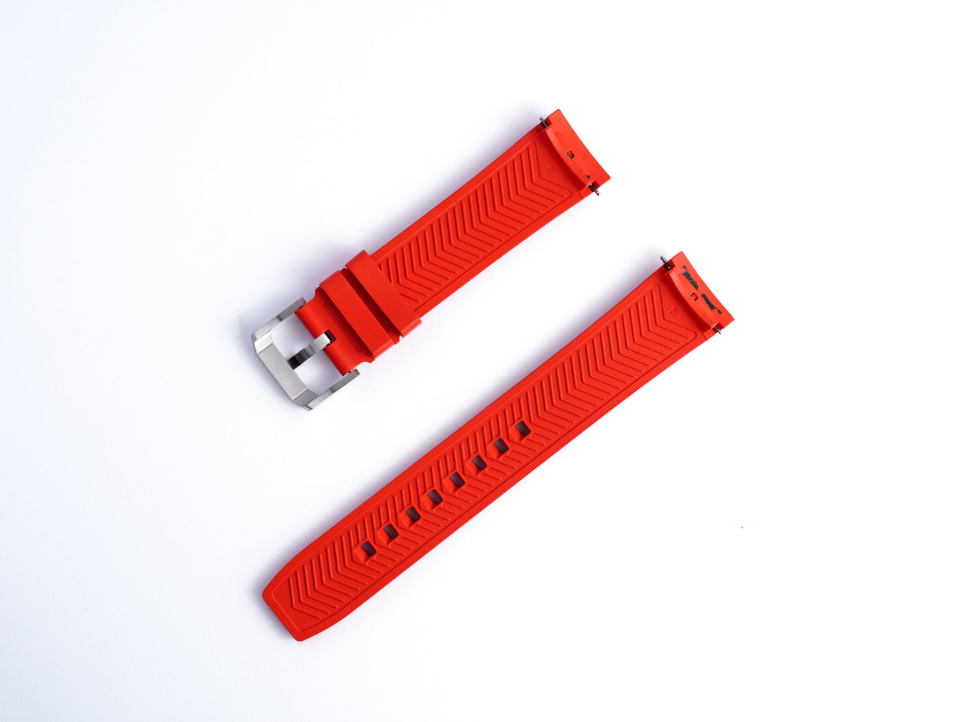 TAG Heuer Formula 1 Red Rubber Strap 21.5mm | Genuine OEM BT0744 FT8055