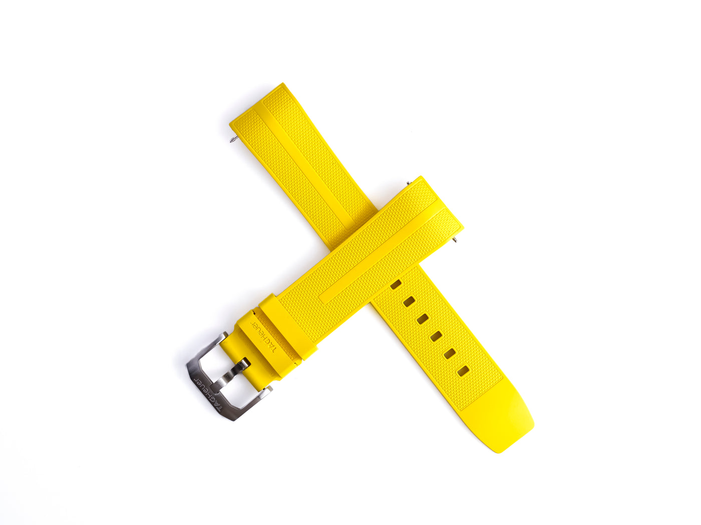 TAG Heuer Formula 1 Yellow Rubber Strap 21.5mm | Genuine OEM FT8054 CAZ101AM
