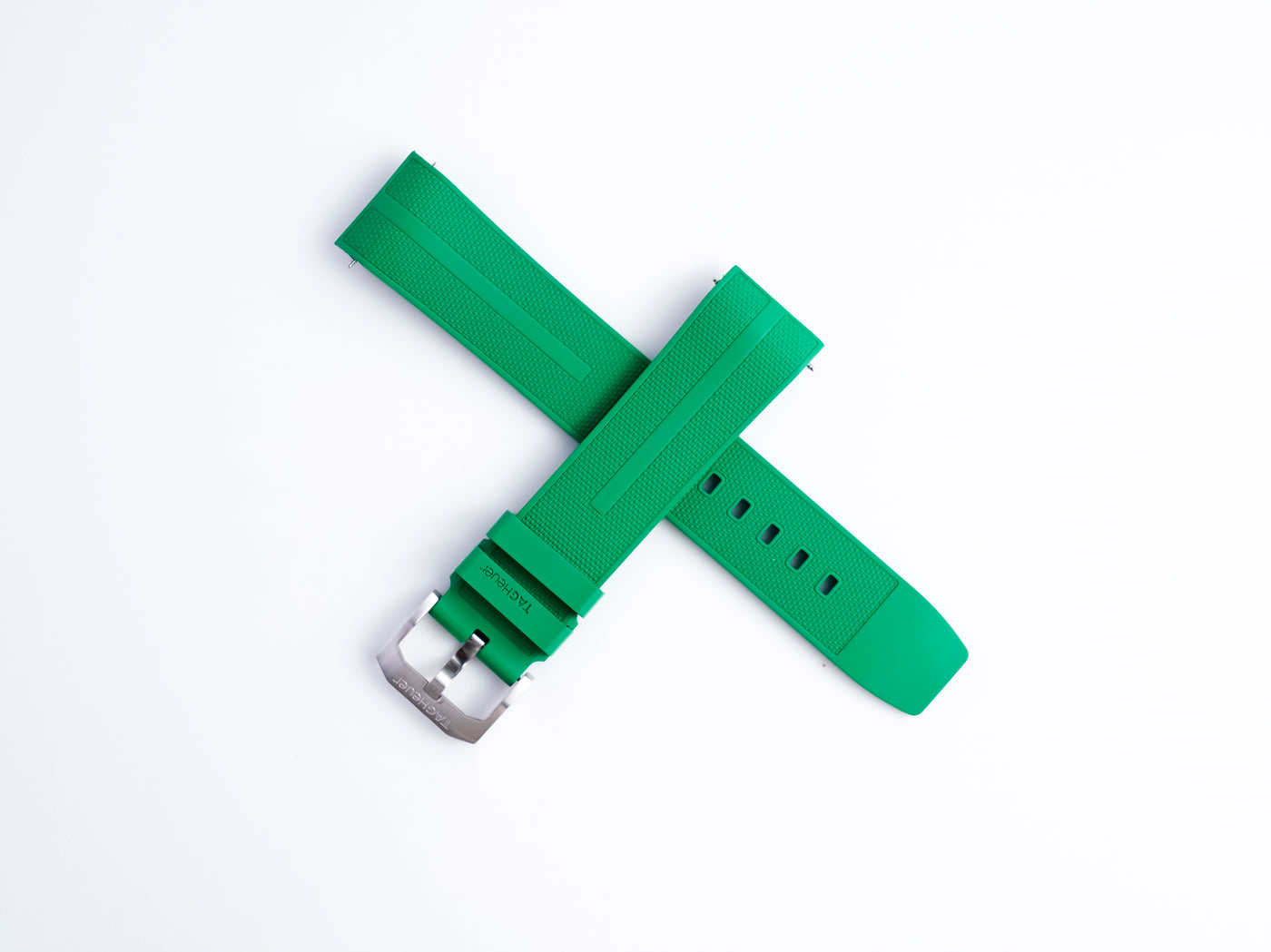 TAG Heuer Formula 1 Green Rubber BT0745 Strap 21.5mm | Genuine OEM CAZ101AP
