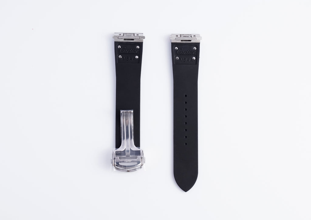Santos Rubber Strap | 21mm Black | WSSA0037 | QuickSwitch Clasp