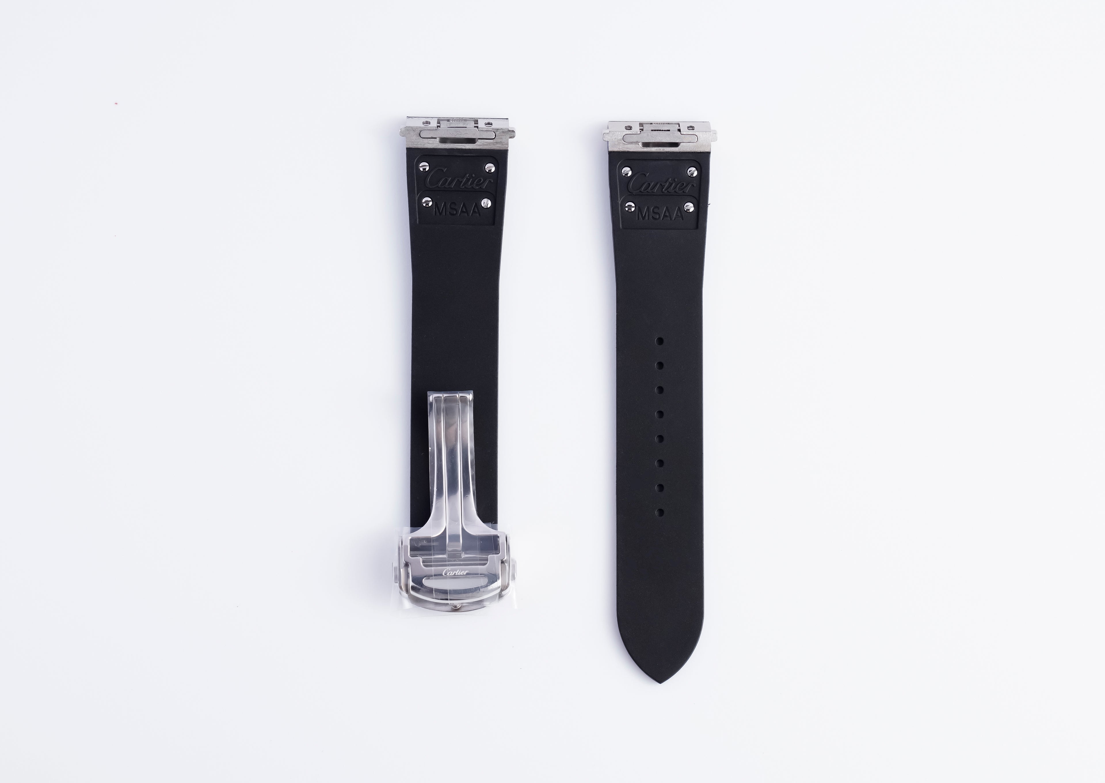 Santos Rubber Strap | 21mm Black | WSSA0037 | QuickSwitch Clasp