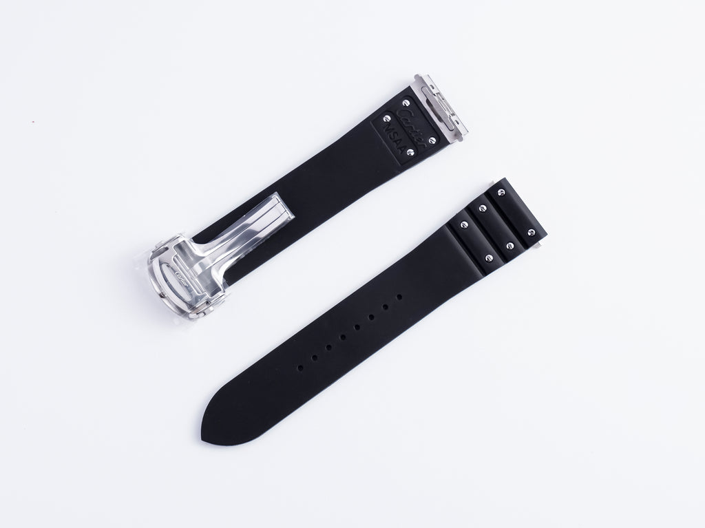 Santos Rubber Strap | 21mm Black | WSSA0037 | QuickSwitch Clasp