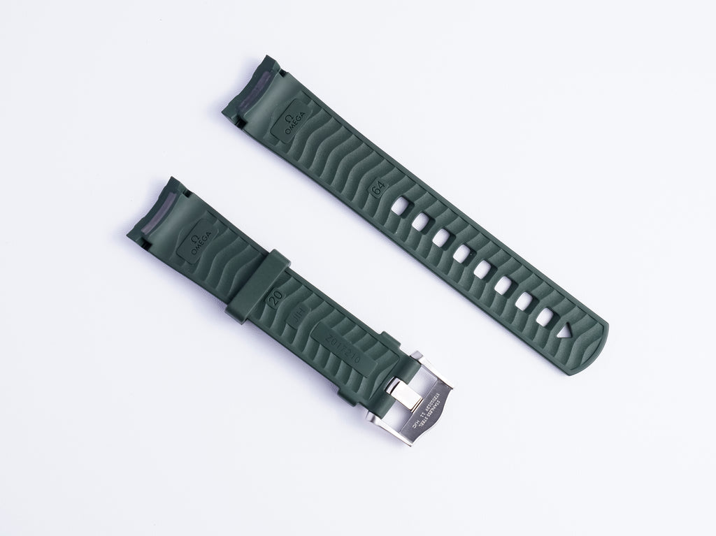 Seamaster Diver 300M Green Rubber Strap | 20mm | 032Z017210