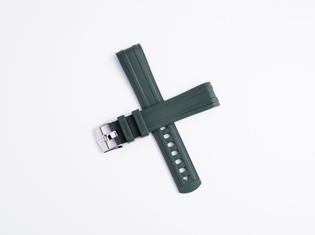 Seamaster Diver 300M Green Rubber Strap | 20mm | 032Z017210